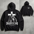 Soldier of God Athletics Hoodie front and back view